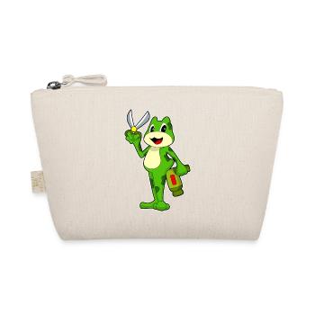 Frog Hairdresser Scissors Hair Dryer - Organic Pouch - nature - Front