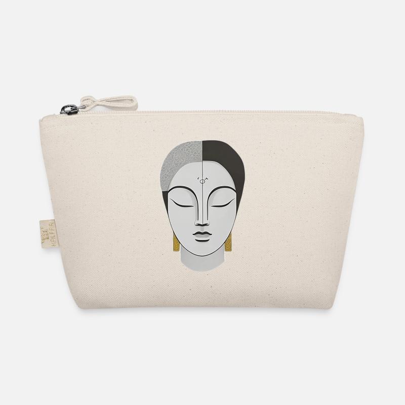 Face in Boho Style Organic Pouch