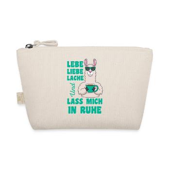 Lebe Liebe Lache & Lass Mich In Ruhe Lama - Bio-Täschchen - Natur - Vorne