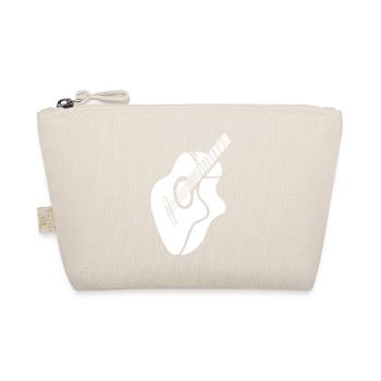 weiße Gitarre - Bio-Täschchen - Natur - Vorne