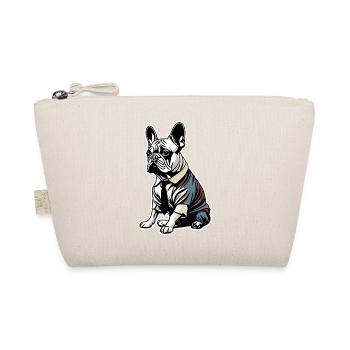 Chien Bouledogue Français T-shirt Chien drôle de chien design Chiens - Trousse biologique - nature - Devant