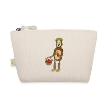 Chestnut Man Cute Autumn Rosehip Fun - Organic Pouch - nature - Front