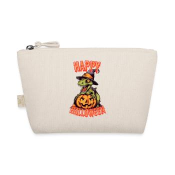 Spooky Halloween dinosaurs with pumpkin - Organic Pouch - nature - Front
