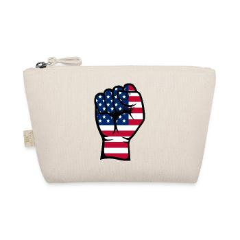 Symbole de la main du poing du drapeau des États-Unis - Trousse biologique - nature - Devant