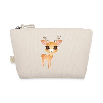 cute little deer with big antlers - Organic Pouch - nature - Front