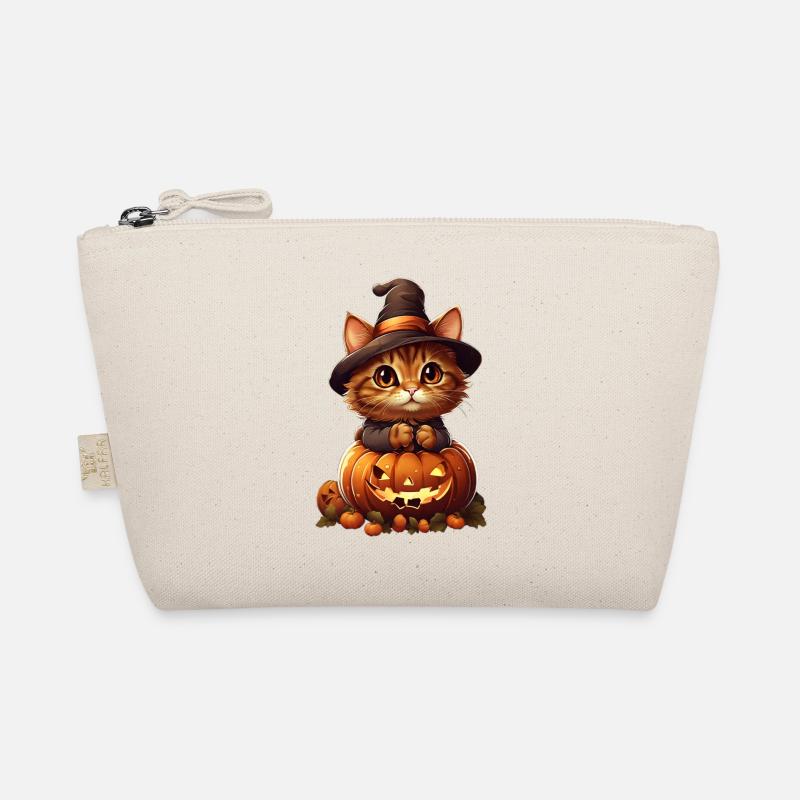 Halloween Cat Organic Pouch