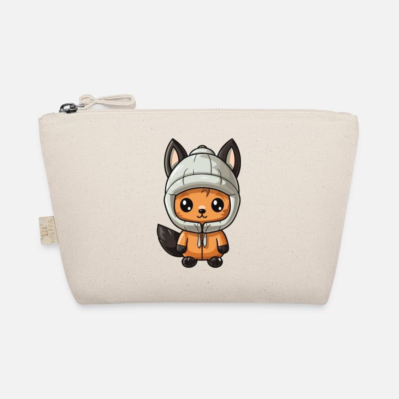 Eichhörnchen Winter Comic Bio-Täschchen