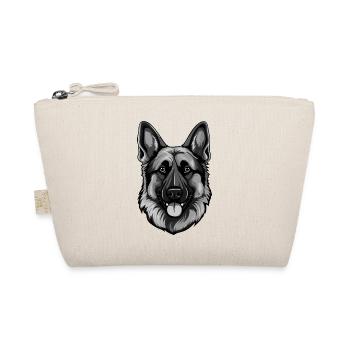 German Shepherd Dog Head Portrait Animal - Organic Pouch - nature - Front