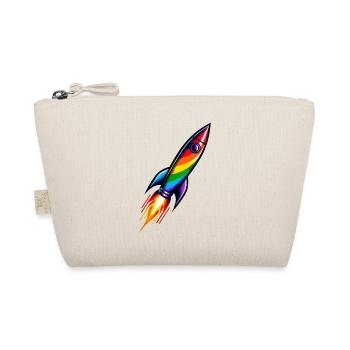 Regenbogen Rakete | Raketenstart - Bio-Täschchen - Natur - Vorne