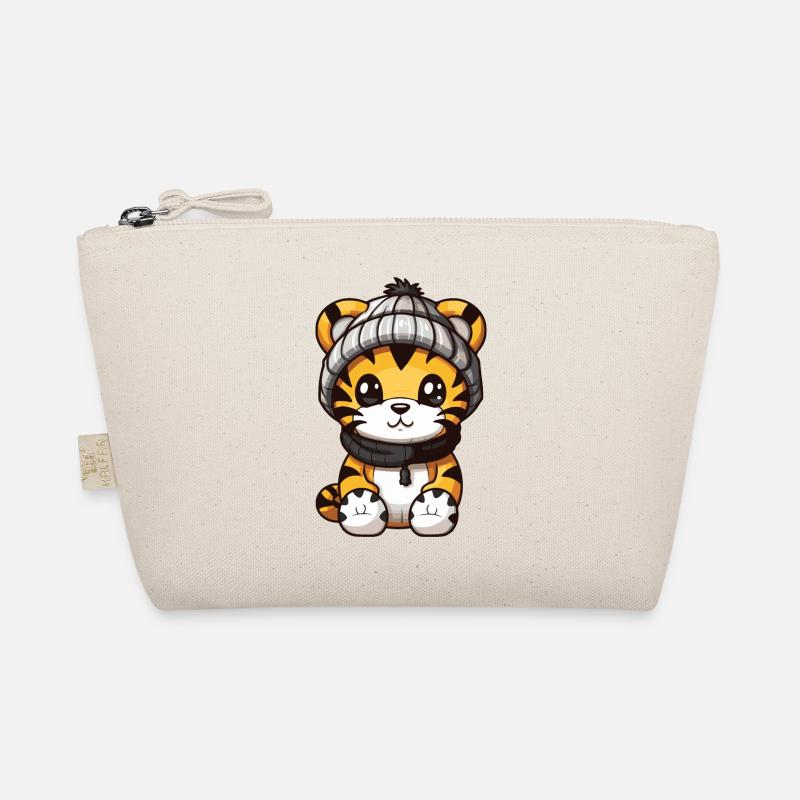 Tiger Winter Comic Bio-Täschchen