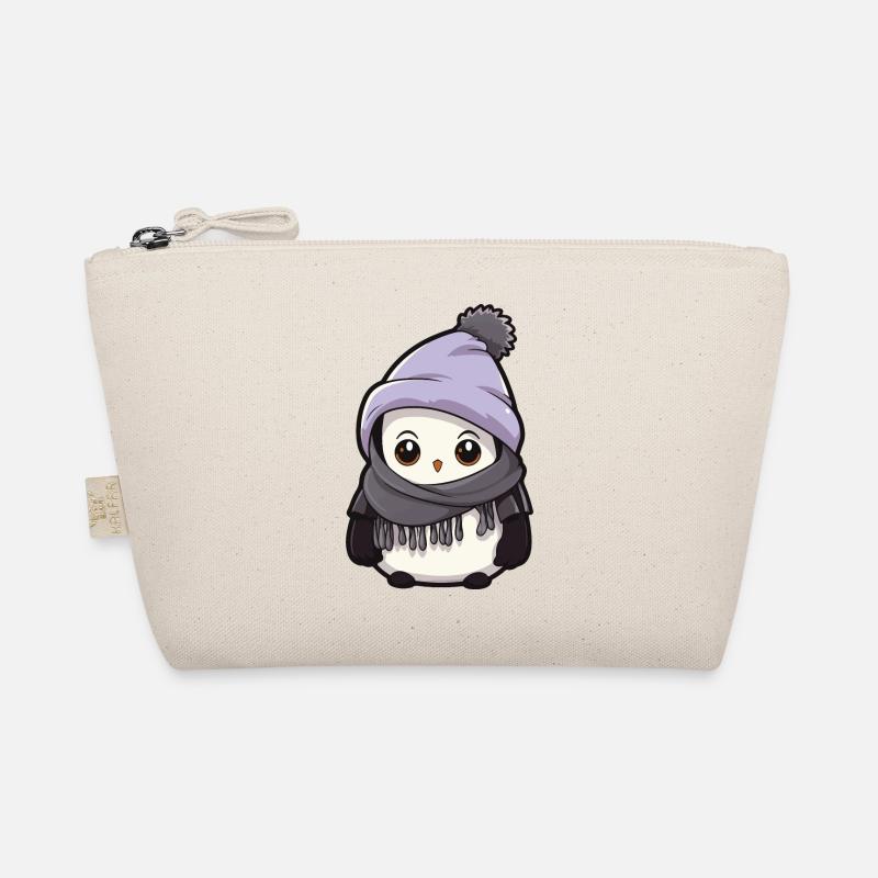 Pinguin Winter Comic Bio-Täschchen