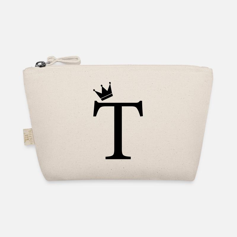 T Monogramm-Krone Bio-Täschchen