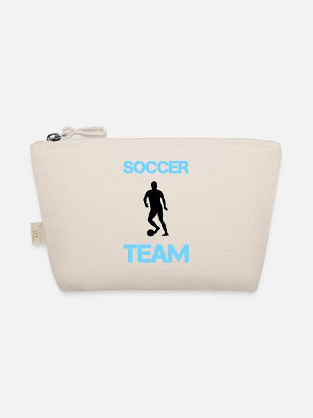 soccer player team - Bio-Täschchen - Natur - Vorne