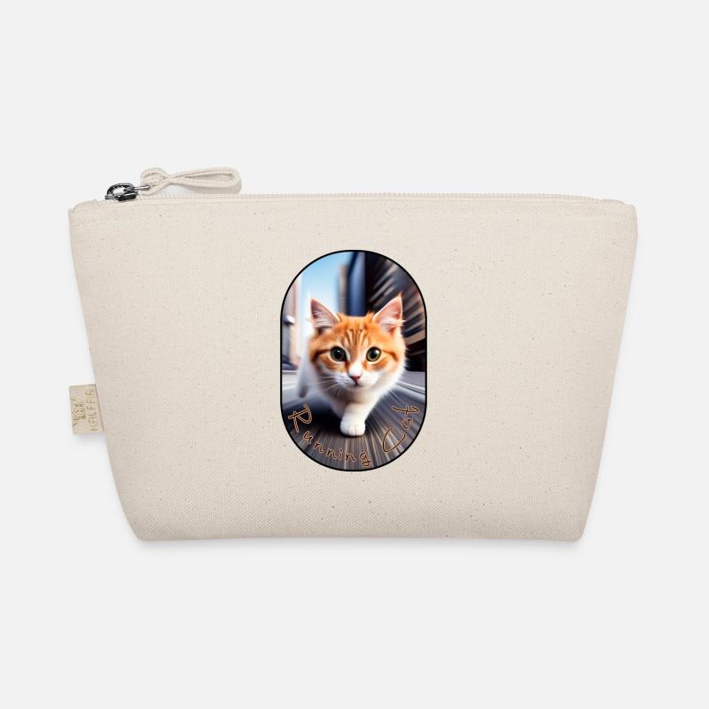 Schleichende katze - Bio-Täschchen - Natur