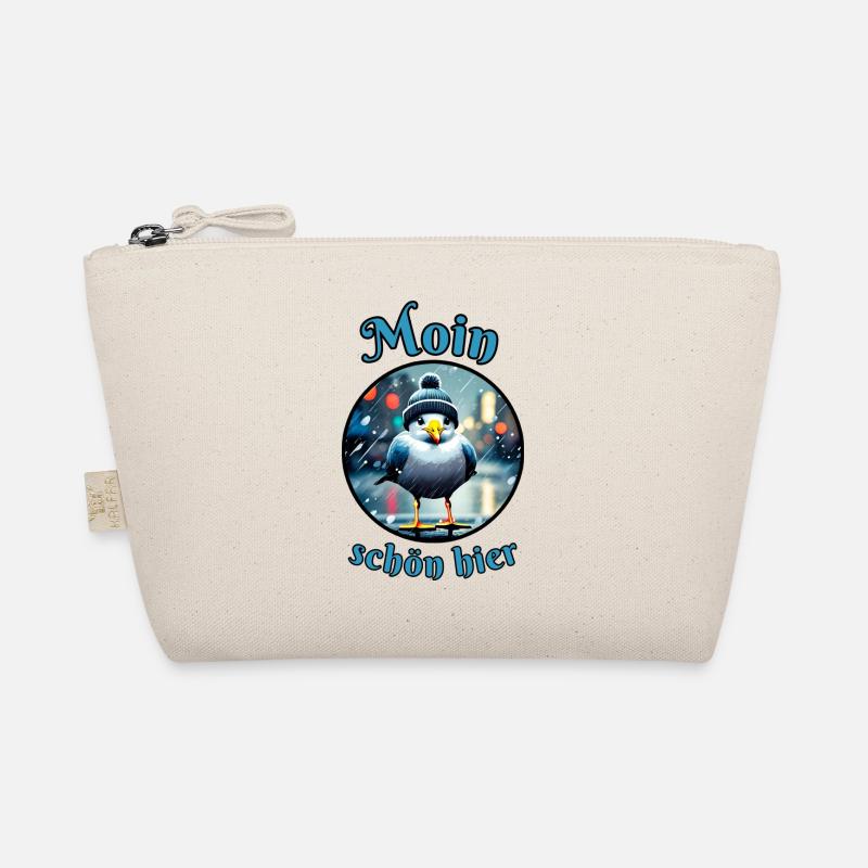 Moin beautiful here Seagull in the rain Organic Pouch