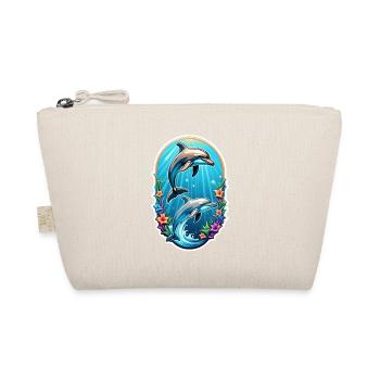 Dolphin & Ocean - Organic Pouch - nature - Front