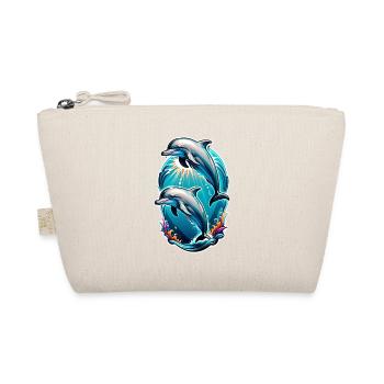Dolphin & Ocean - Organic Pouch - nature - Front