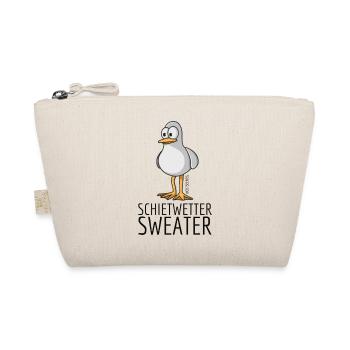 Schietwetter Sweater - Bio-Täschchen - Natur - Vorne