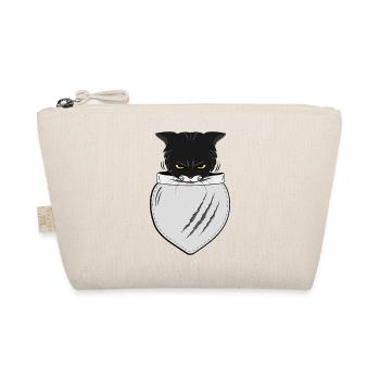 Chat de poche | Cadeaux pour les amoureux des chats - Trousse biologique - nature - Devant