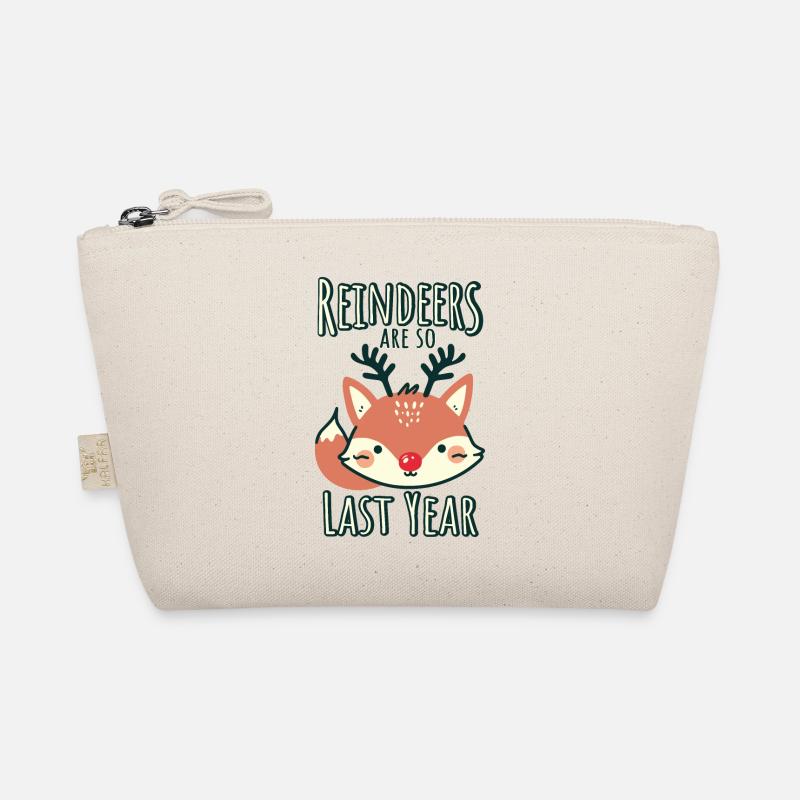 Fox Christmas Fun Saying Organic Pouch