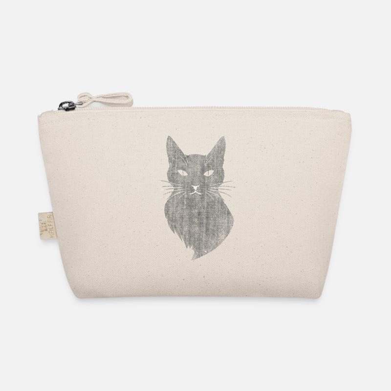 Katze retro Kunst mystisch Bio-Täschchen