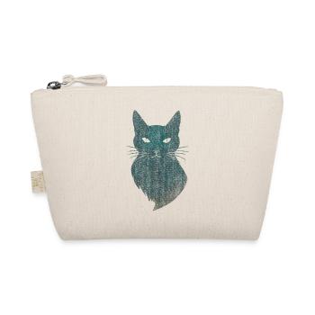 Mystic Cat Cat Motif - Organic Pouch - nature - Front