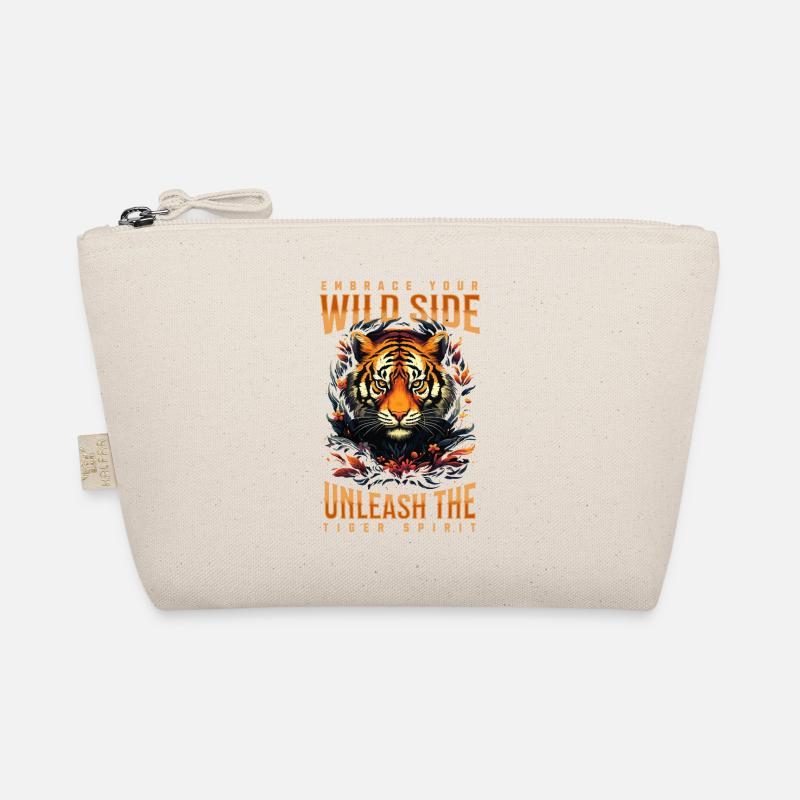 Tiger, Tiger Head, Big Cat, Predator, Strong, Power Organic Pouch