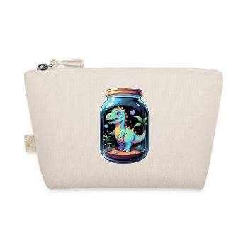 Dinosaur in a Cartoon Jar - Organic Pouch - nature - Front