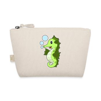 Cute Seahorse - Organic Pouch - nature - Front