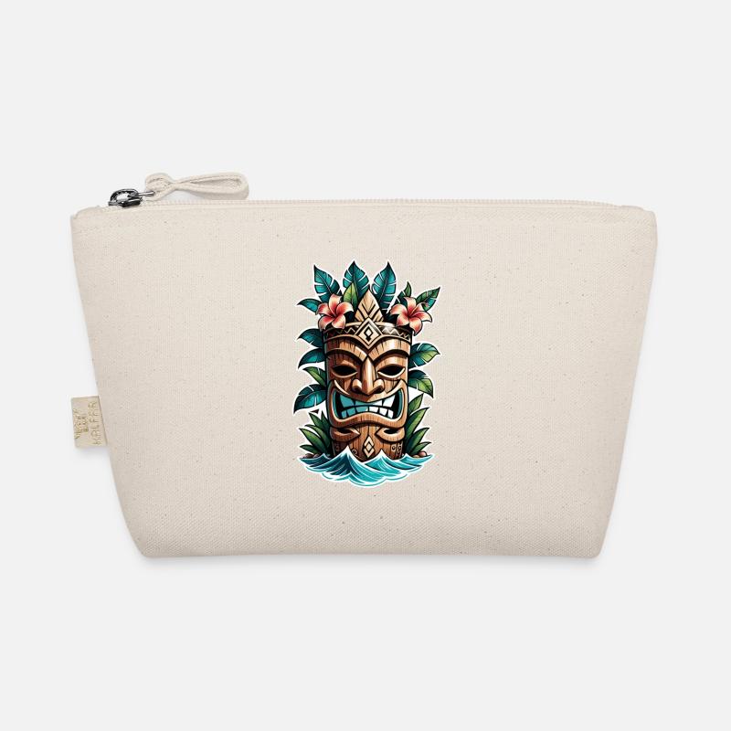 Tiki Beach - Polynesia Statue Organic Pouch