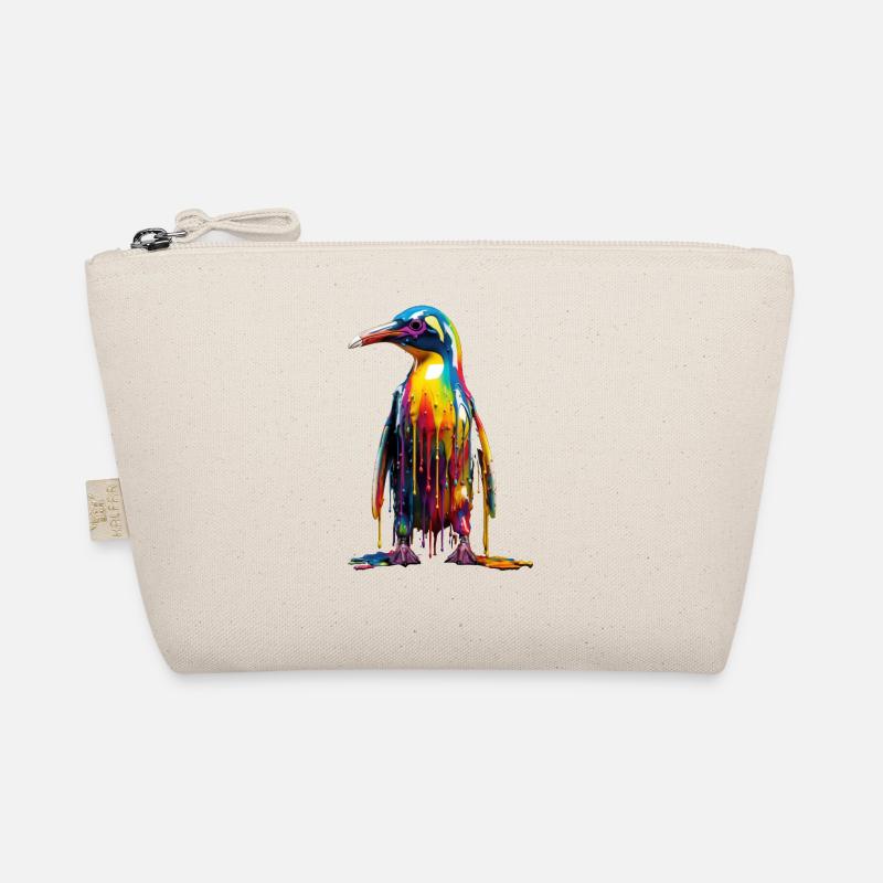 Rainbow Penguin Bio-Täschchen