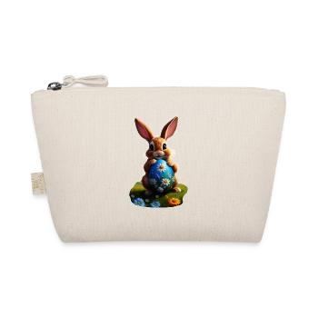 Lapin de Pâques avec oeuf, ovale - Trousse biologique - nature - Devant