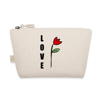 VALENTINE'S DAY. Bachelorette party. I LOVE YOU. I LOVE YOU. LOVE - Organic Pouch - nature - Front