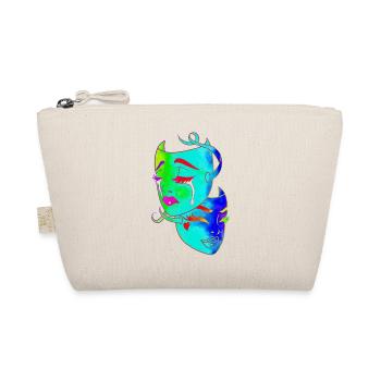 Belle femme peinture art visage femme colorée - Trousse biologique - nature - Devant