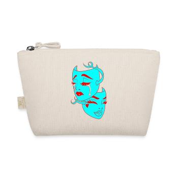 Belle femme peinture art visage femme colorée - Trousse biologique - nature - Devant