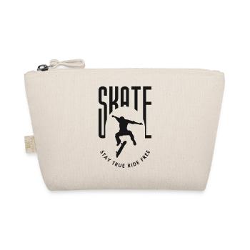 Skateboard Stay True Ride free - Bio-Täschchen - Natur - Vorne