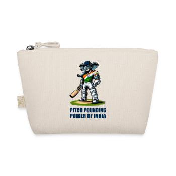 India cricket elephant design - Organic Pouch - nature - Front