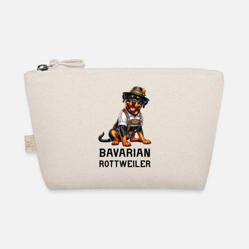 Rottweiler Bayern Design - Bio-Täschchen - Natur