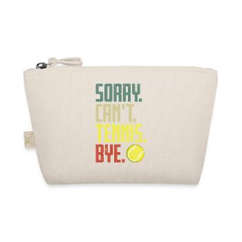 Désolé ne peut pas Tennis Bye citation drôle Sport Dire - Trousse biologique - nature - Devant