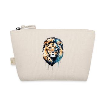 Realistic lion head - Organic Pouch - nature - Front