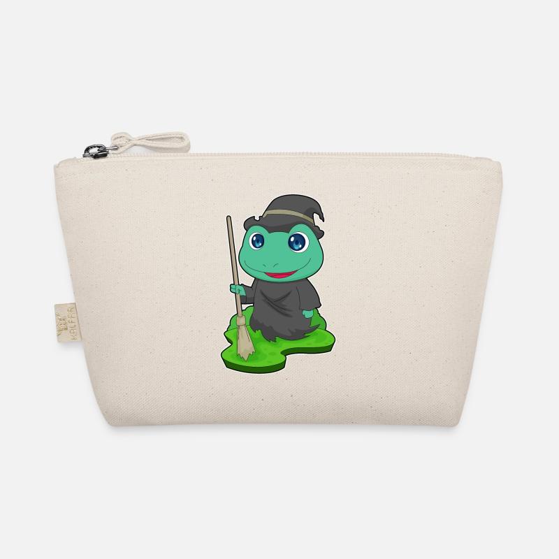 Frog Witch Broom Organic Pouch