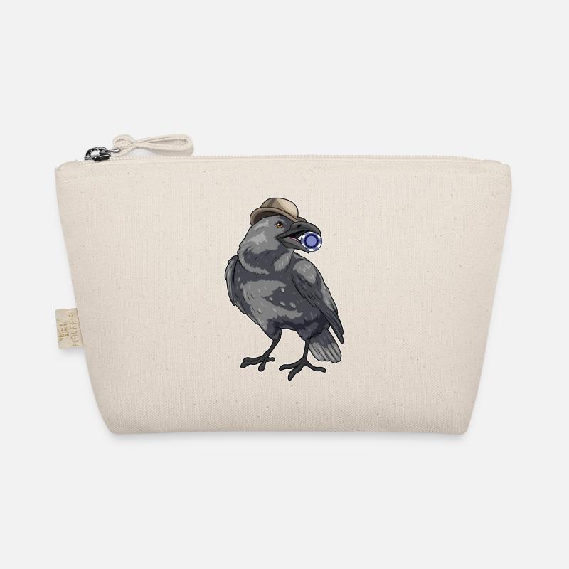 Krähe Poker Pokerchips Bio-Täschchen