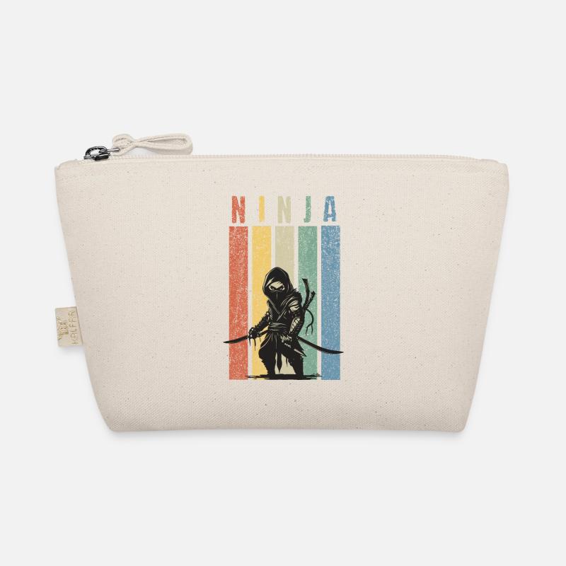 Retro Ninja Warrior Organic Pouch