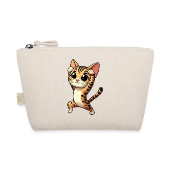 Bengal Cat Yoga Meditation Relaxation - Organic Pouch - nature - Front