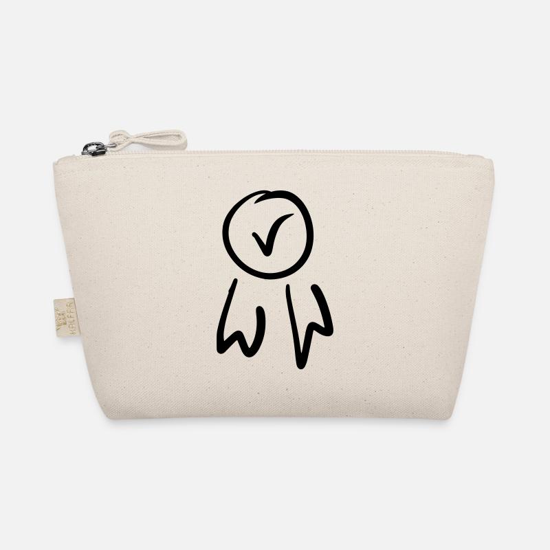 Check / Done Badges, Tick Emblem, Medals. Organic Pouch