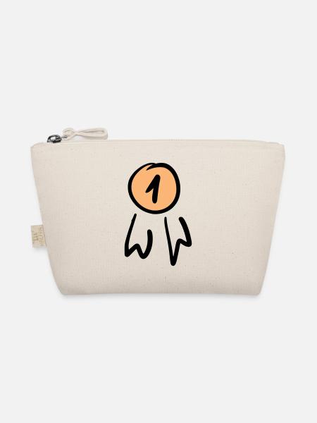First place badge / order. Scrawl. - Organic Pouch - nature - Front