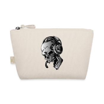 Skull dj - Organic Pouch - nature - Front
