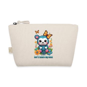 Teddy made of wool - Organic Pouch - nature - Front