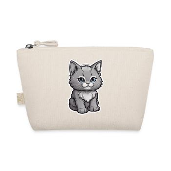 Design chaton mignon - Trousse biologique - nature - Devant