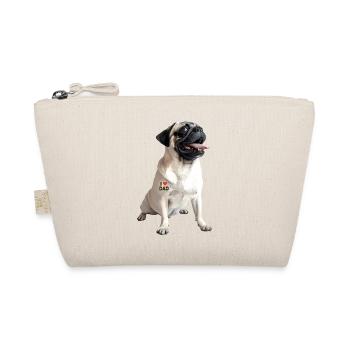 Pug Dad Papa - Bio-Täschchen - Natur - Vorne